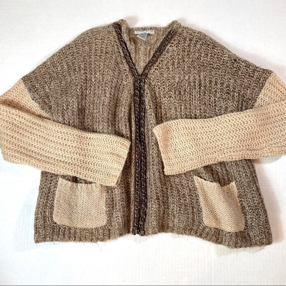 Alberto Makali Sweater L Brown Mohair Oversized - Picture 1 of 6